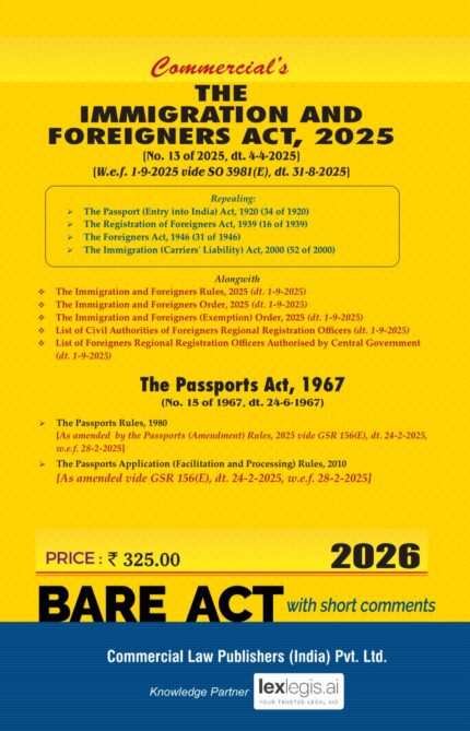 Immigration and Foreigners Act, 2025